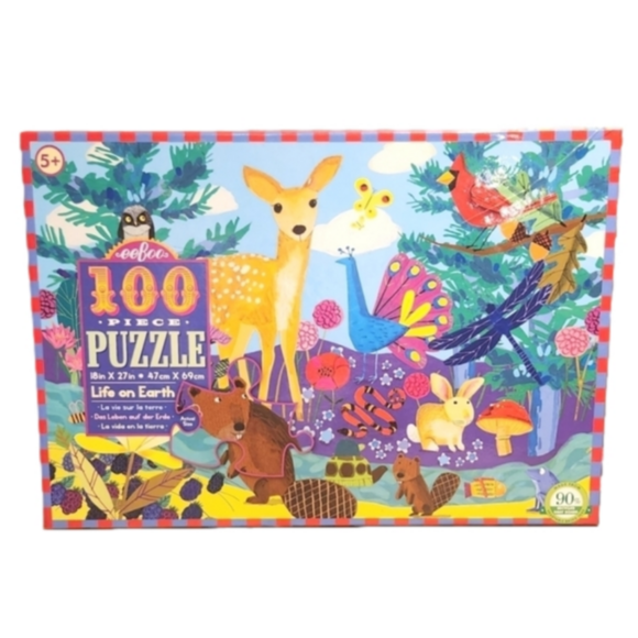 Eeboo Life on Earth 100 piece puzzle B51 - Picture 1 of 5